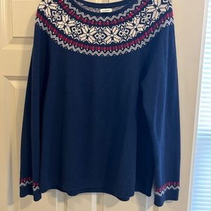 LLBean fairisle sweater.  Women’s size XL.